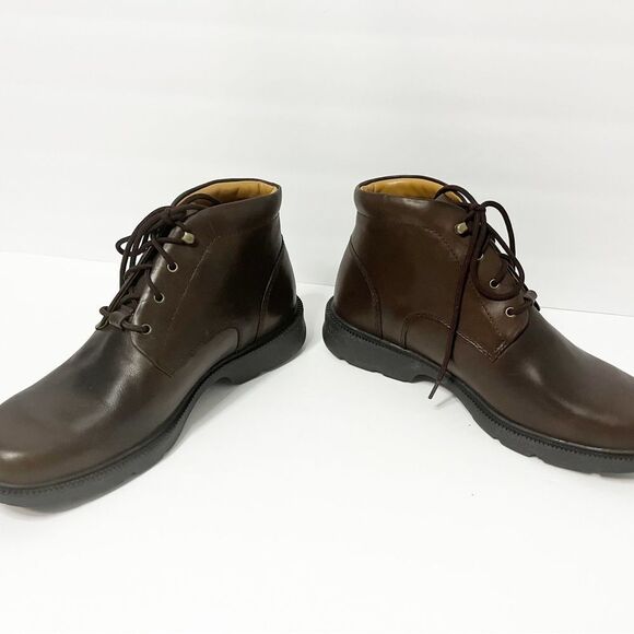 Timberland Brown Leather Boots Size 10M - Picture 5 of 9